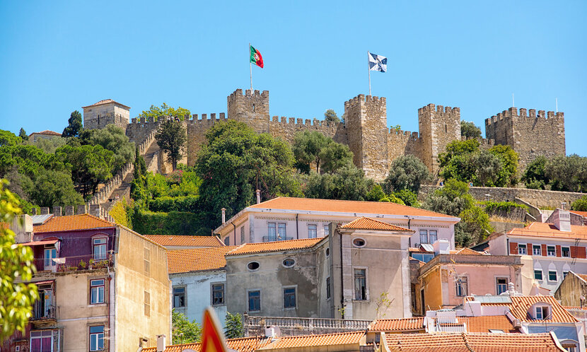 Hrad Castelo de Sao George Lisabon